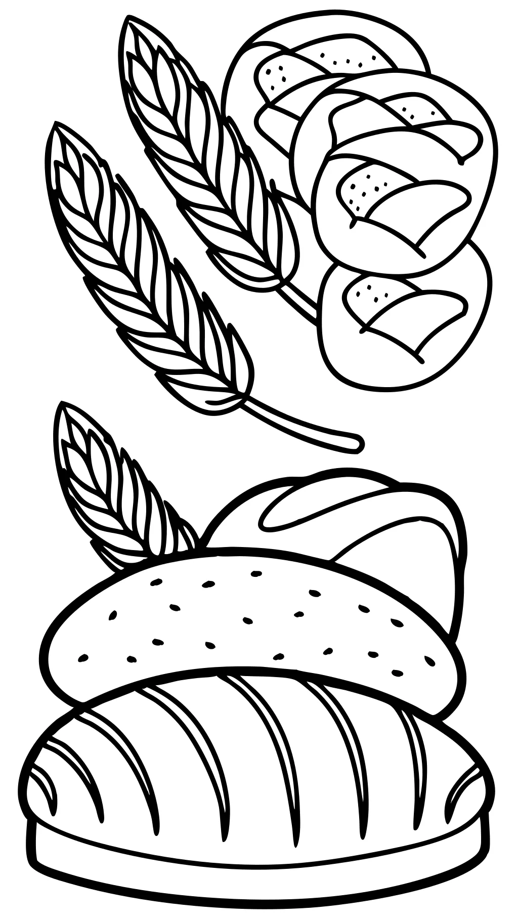 bread coloring pages